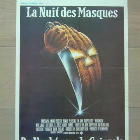 'La nuit des masques' (Halloween) Belgian affichette